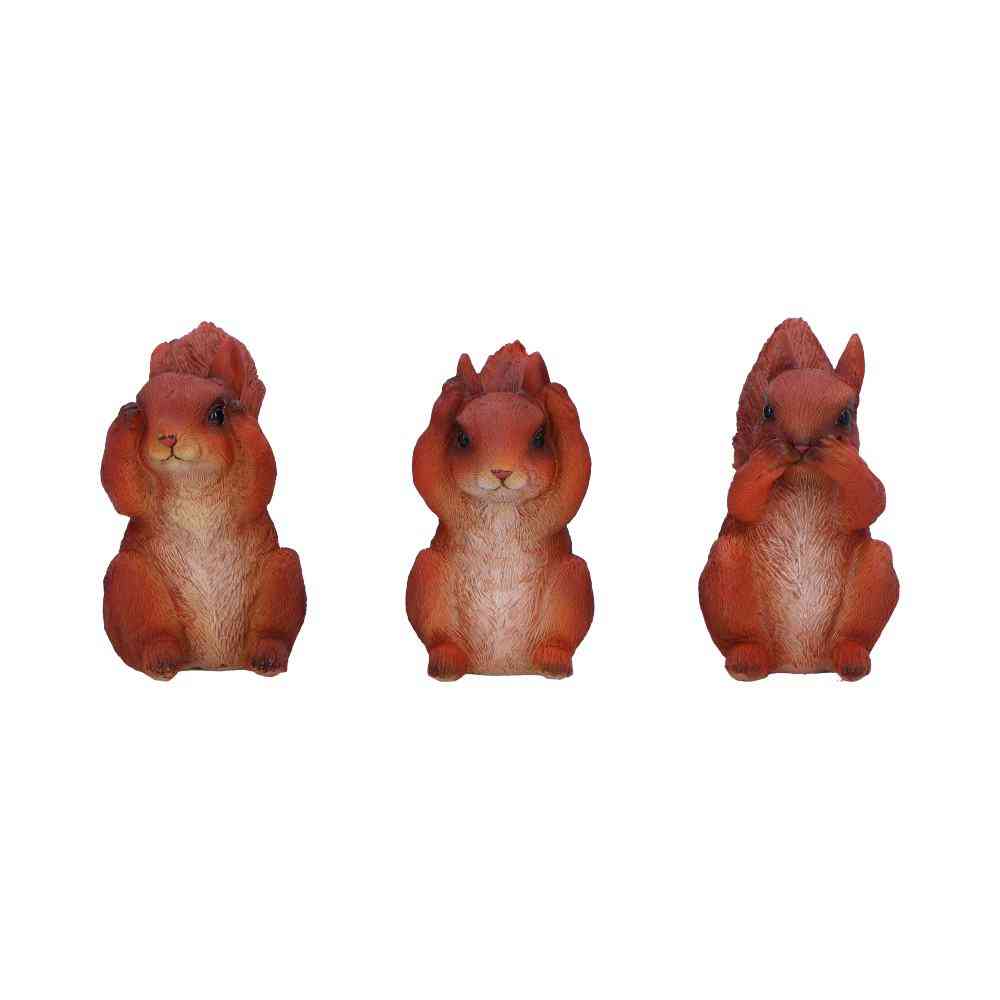 Nemesis Now - Three Wise Squirrels 9cm Beeldjes/figuren - Multicolours